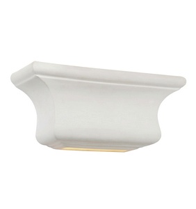 Trans Globe Lighting-5002 WH-Mantel - One Light Wall Sconce   White Finish with Glass